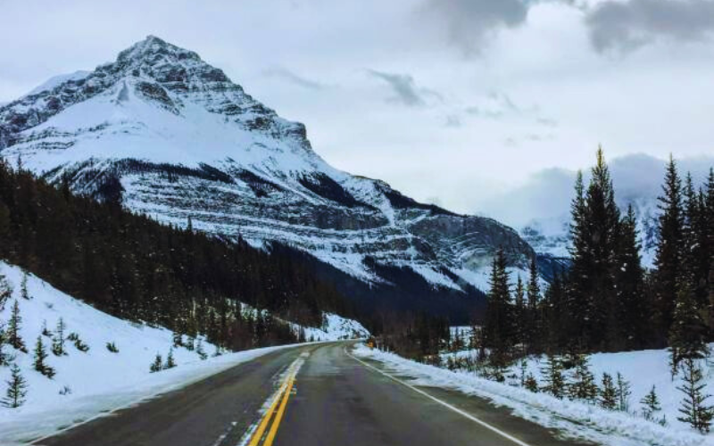 Scenic Drive Along The icefields Parkway