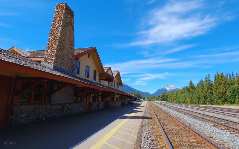 Arriving in Banff